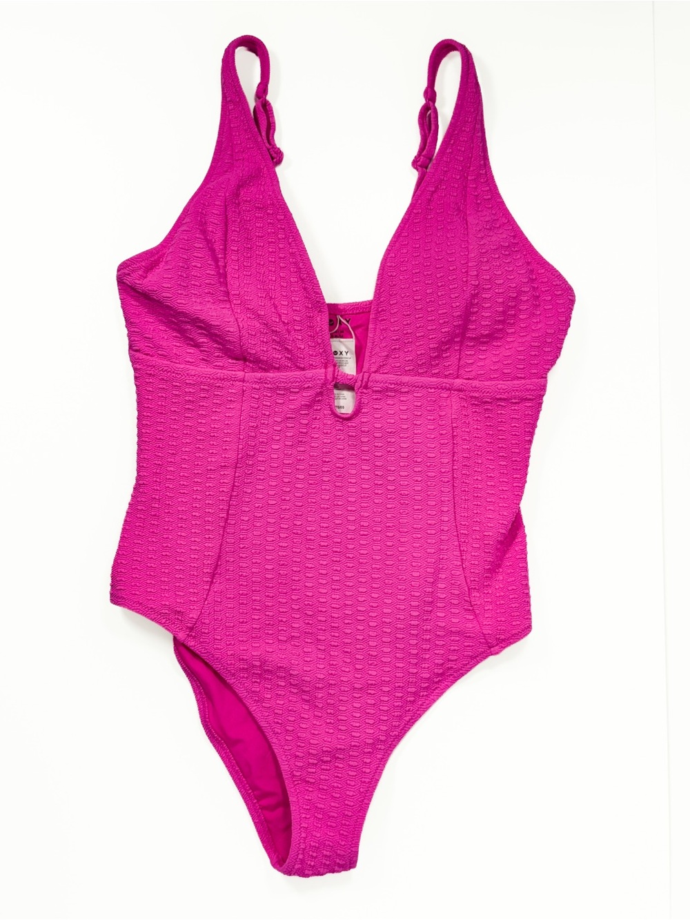 Roxy Haliewa Plunge One Piece Pink NWT XL
